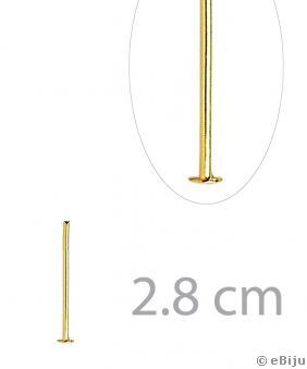 Ace cu cap T, auriu, 2.8 cm