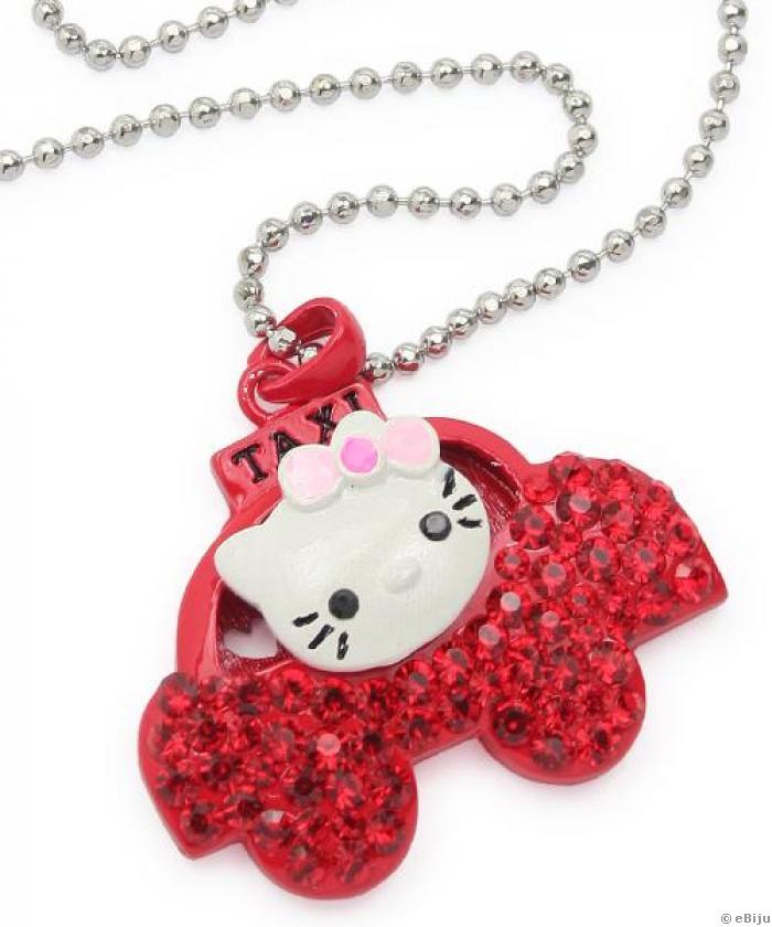 Colier Hello Kitty, cu taxi