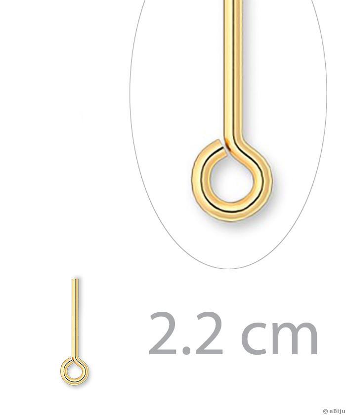 Ace cu buclă, auriu, 2.2 cm