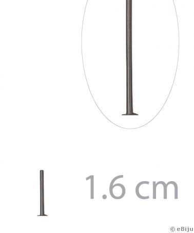 Ace cu cap T, gunmetal, 1.6 cm