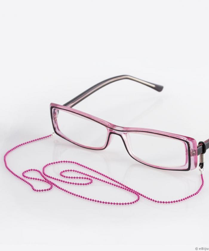 Bijuterie lanţ roz neon pentru ochelari
