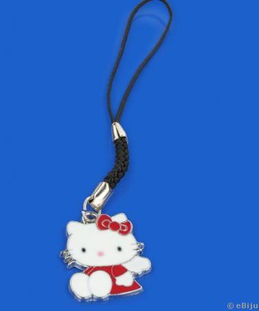 Bijuterie pentru telefon Hello Kitty rosie