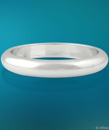 Bratara argintie, material sintetic