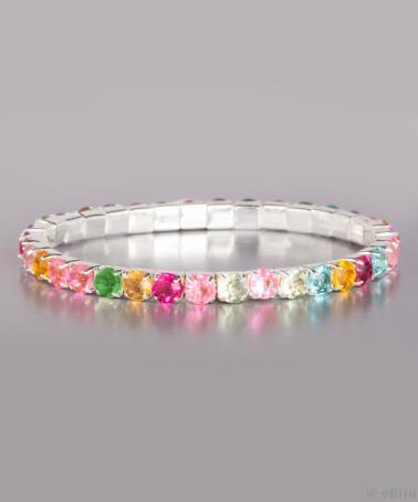 Bratara cristale multicolore