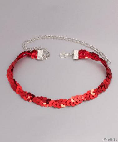 Choker împletit din paiete