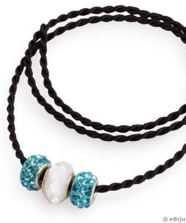 Colier-brăţară personalizată cu mărgele tip shamballa