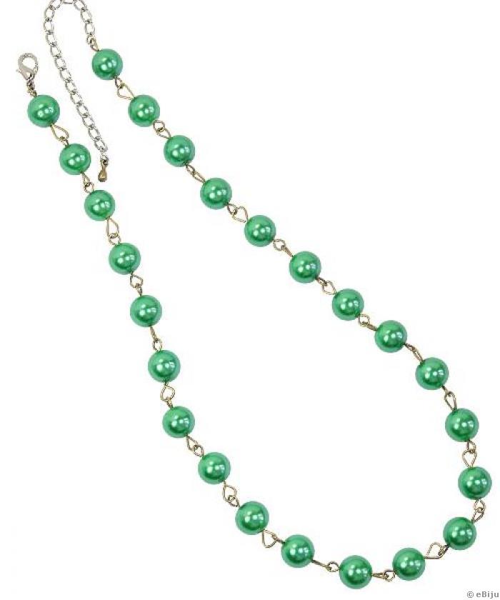 Colier perle verzi