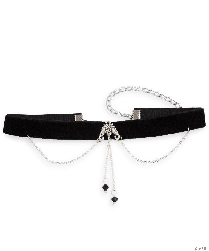 Fekete bársony choker