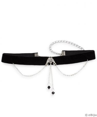 Fekete bársony choker