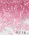 Mărgele de nisip, roz deschis, transparente, 0.4 cm