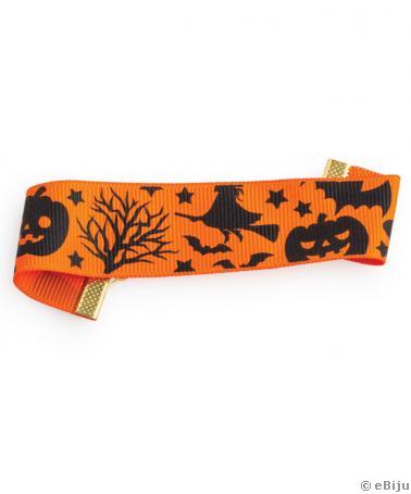 Narancssárga Halloween mintás karkötő