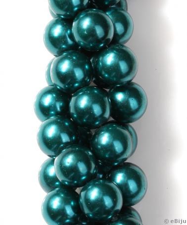 Perlă de sticlă, turcoaz, 1.3 cm