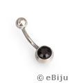 Piercing pentru buric - negru