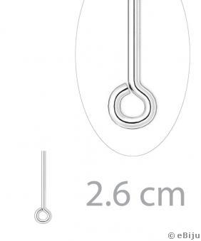 Ace cu buclă, argintiu deschis, 2.6 cm