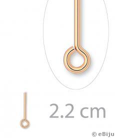 Ace cu buclă, auriu-roz, 2.2 cm