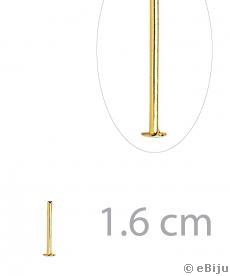 Ace cu cap T, auriu, 1.6 cm