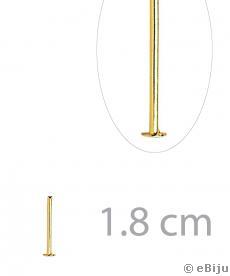 Ace cu cap T, auriu, 1.8 cm