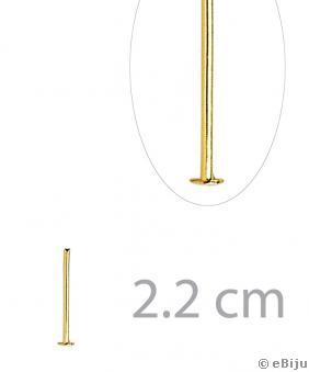 Ace cu cap T, auriu, 2.2 cm