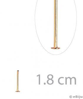 Ace cu cap T, auriu-roz, 1.8 cm