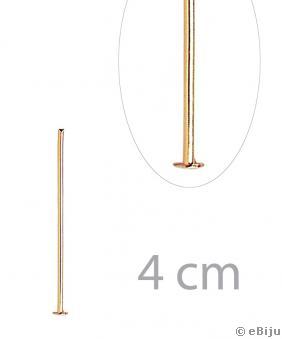 Ace cu cap T, auriu-roz, 4 cm