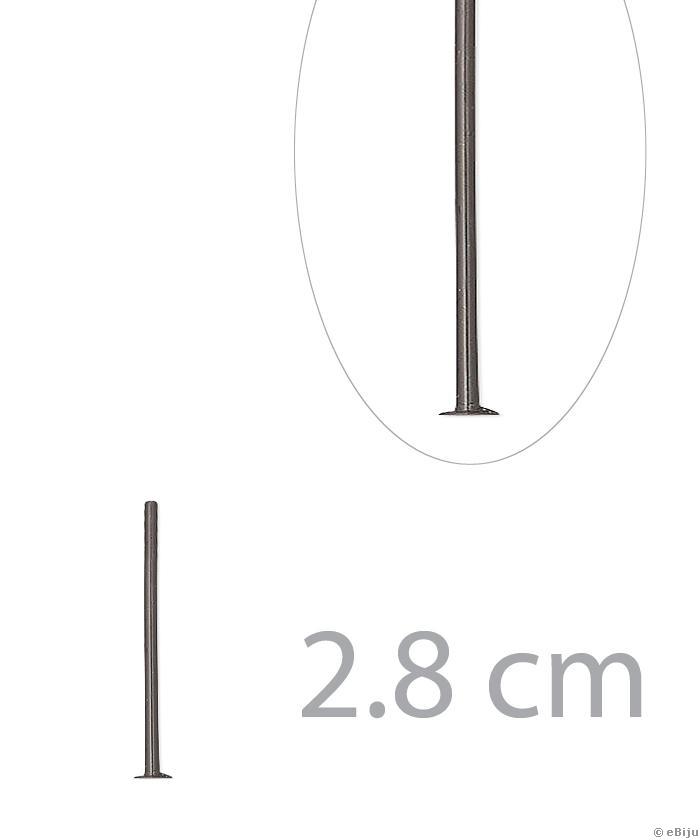 Ace cu cap T, gunmetal, 2.8 cm
