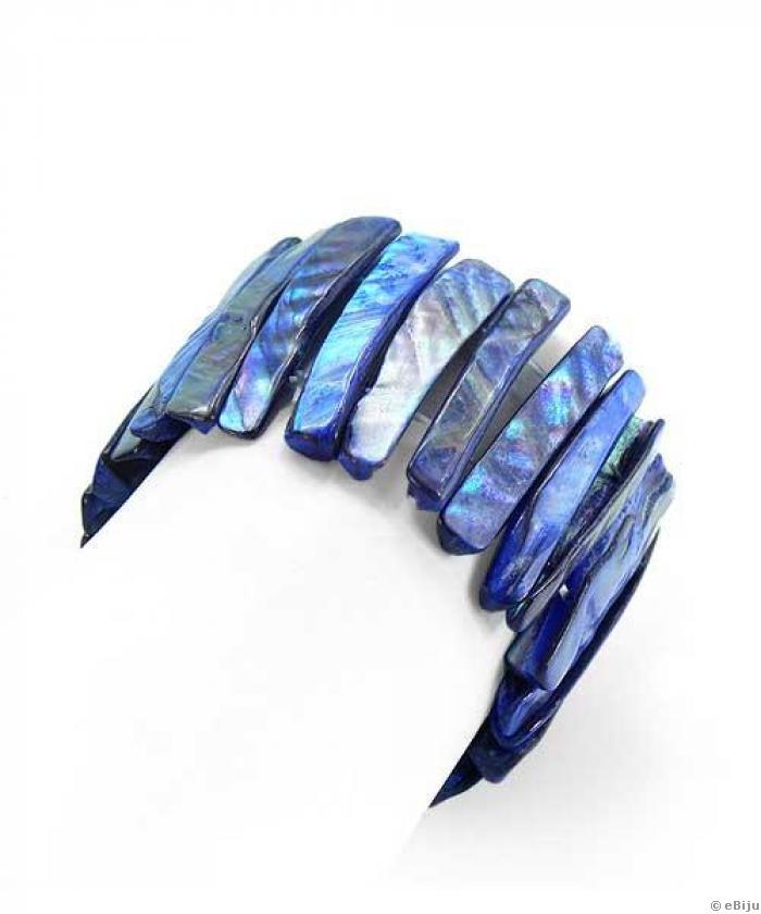 Bratara din sidef albastru