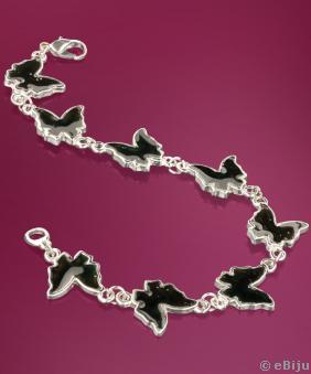 Bratara fluture negru