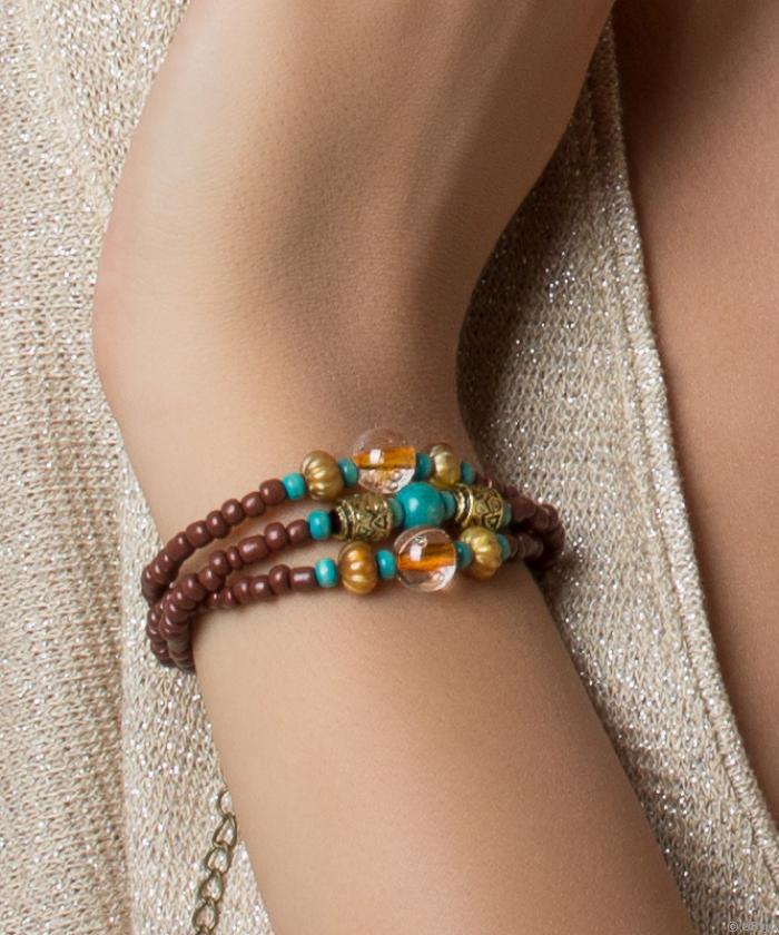 Brăţară triplă “Boho Autumn”