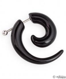 Cercel-piercing tribal negru, 3.3 cm