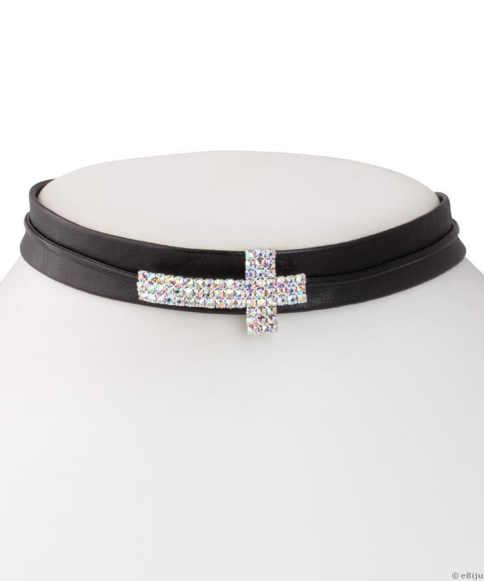 Choker cu cruce aurora borealis