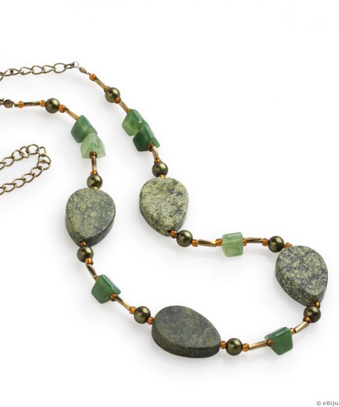 Colier Green Jasper