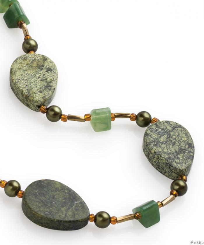 Colier Green Jasper