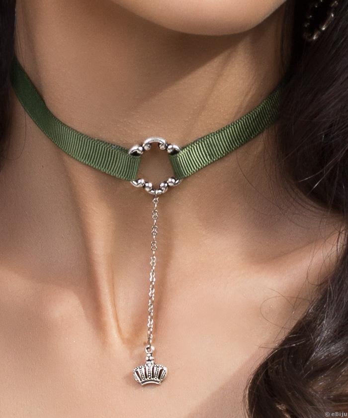 Colier tip choker Verde de Pădure