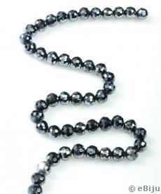 Cristal sferic, gri petrol, 1 cm