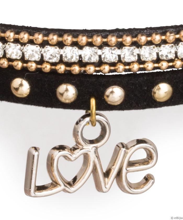 Duplasoros choker, Love medállal