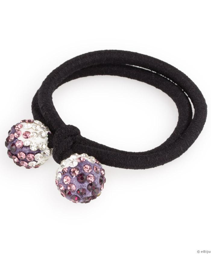 Elastic par cu margele tip shamballa