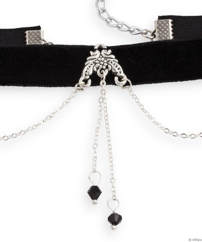 Fekete bársony choker