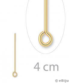 Hurkos szerelőpálca, aranyszínű, vékony, 4 cm