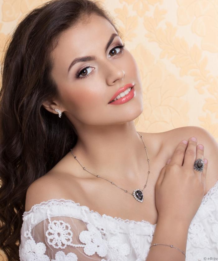 Inel Antique Marquise, culoarea diamantului negru