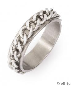 Inel "Chained", din oţel inox, pentru bărbaţi