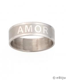 Inel inox "Amor", oţel inox, unisex