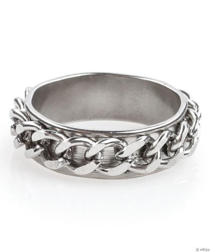 Inel oţel inox pentru bărbaţi,  18 mm