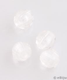 Mărgea acrilică, sferică, transparentă, 0.6 cm