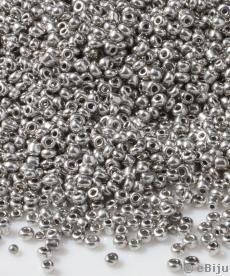 Mărgele de nisip, argintiu metalizat, 0.2 cm
