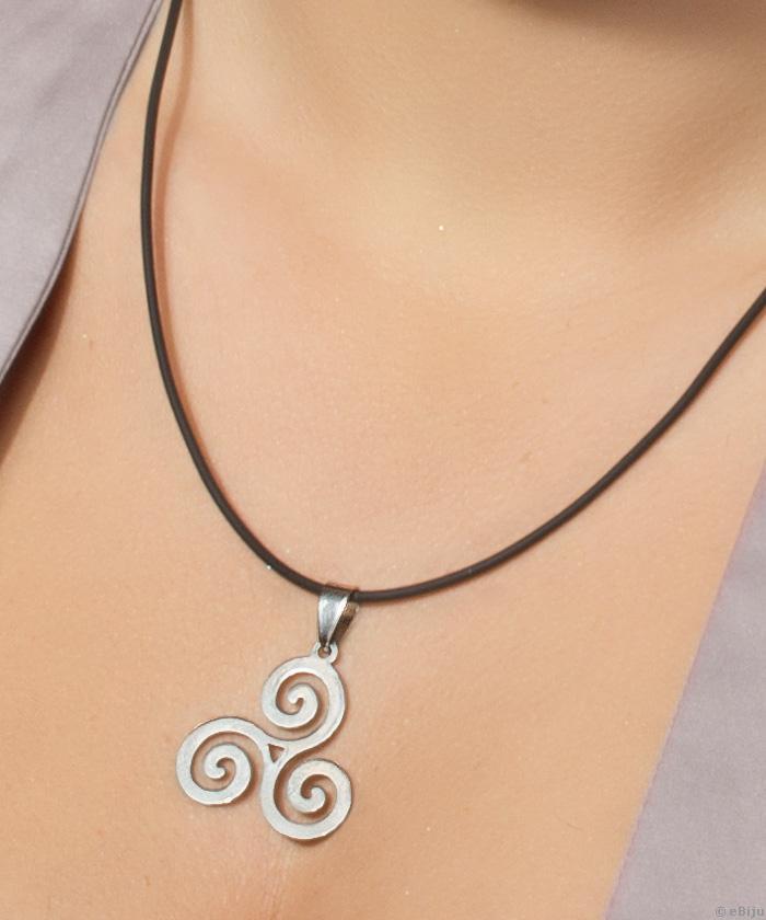 Pandantiv inox în formă de triskelion (simbol celtic)