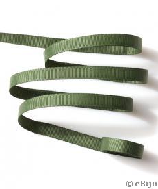 Panglică textilă, verde, 0.8 cm