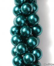 Perlă de sticlă, turcoaz, 1.3 cm