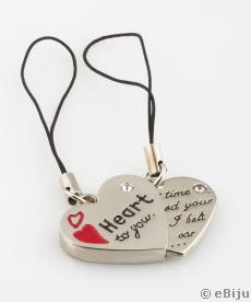 Set bijuterie telefon "Heart to you", din metal