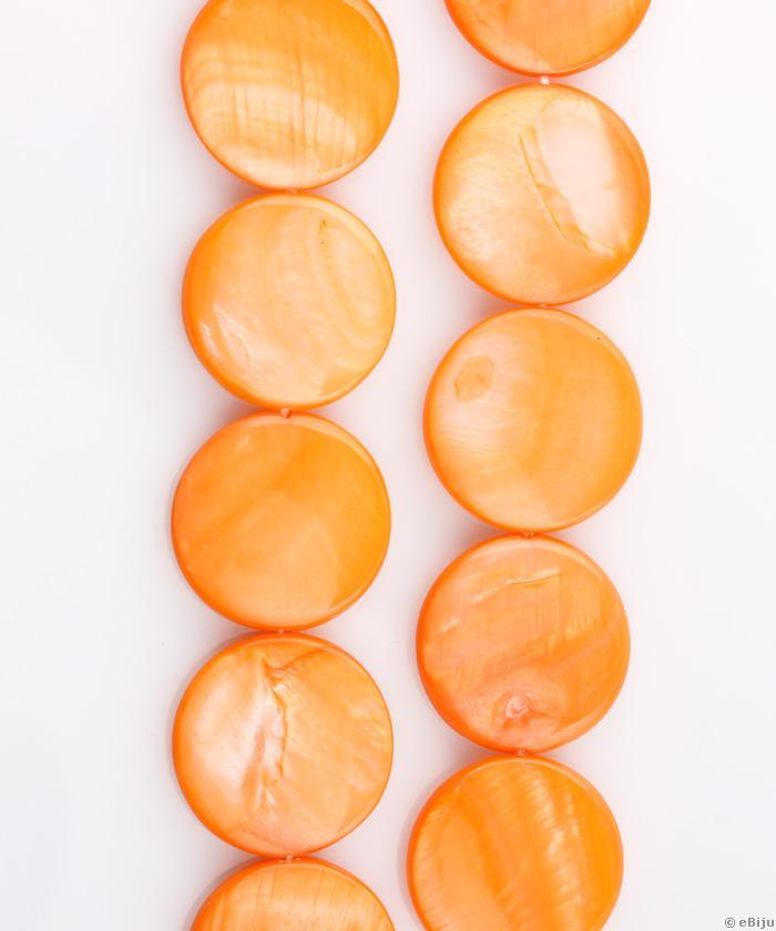 Sidef bănuţ, portocaliu, 2 cm