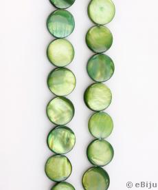 Sidef bănuţ, verde, 1.3 cm